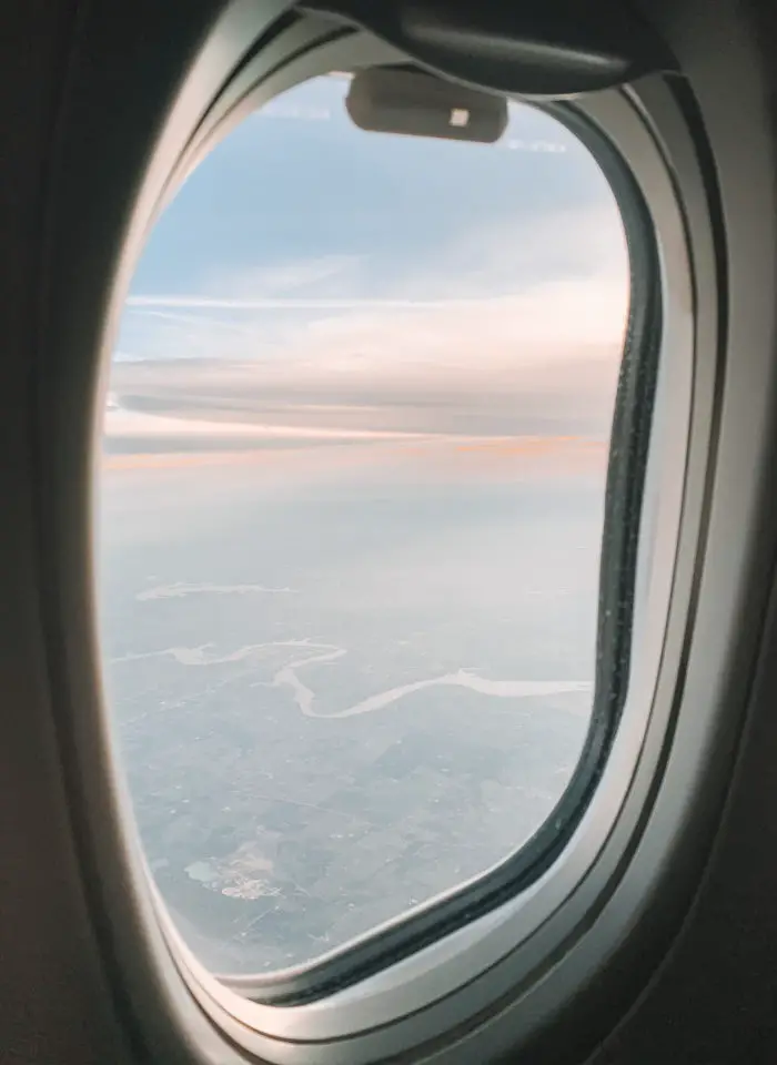 plane window views