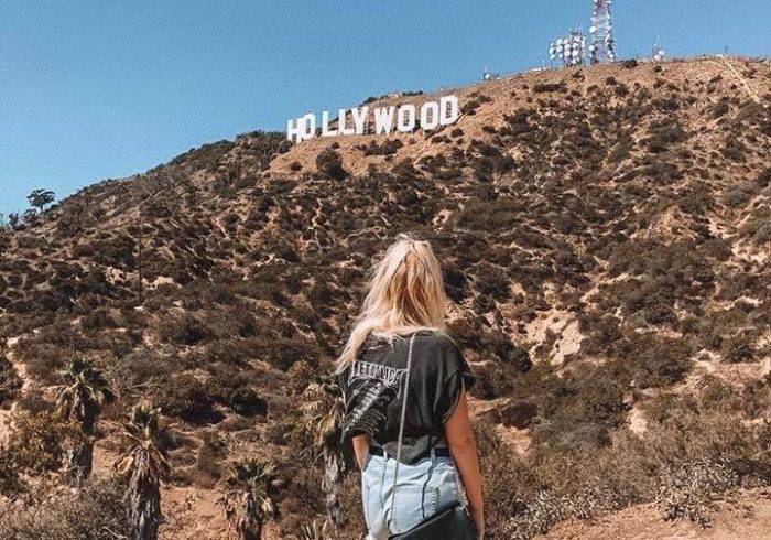 Hollywood sign viewpoint Los Angeles