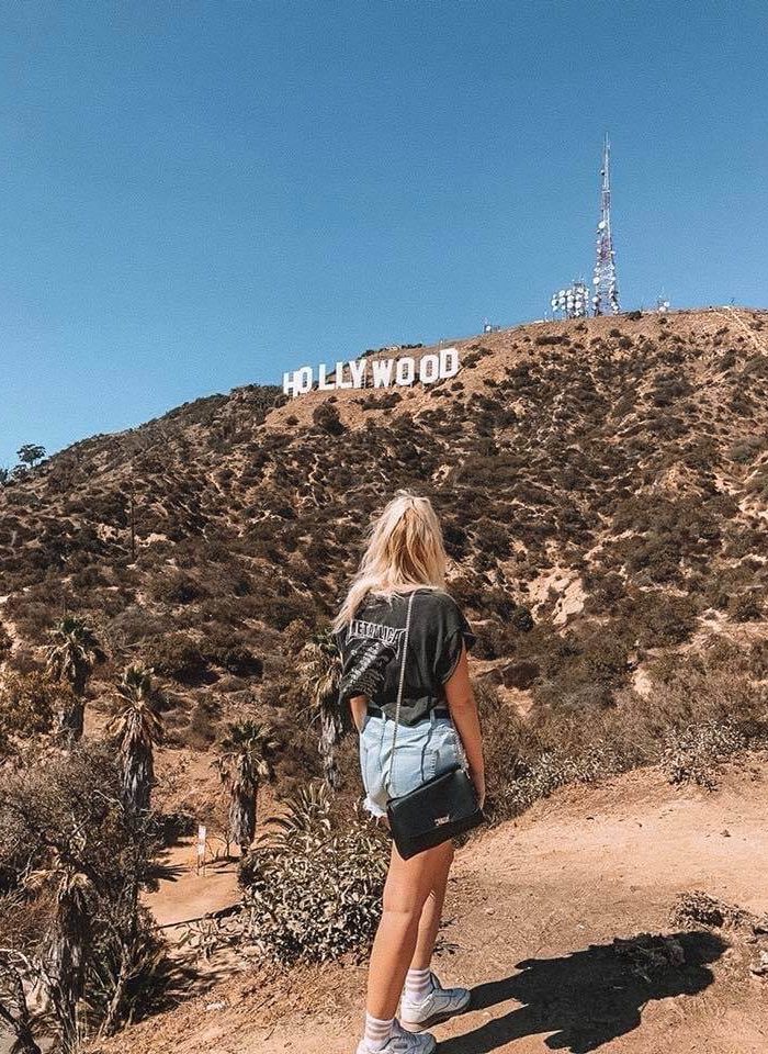 Hollywood sign viewpoint Los Angeles