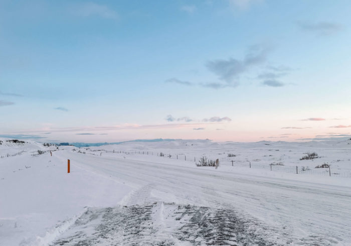 snowy Iceland