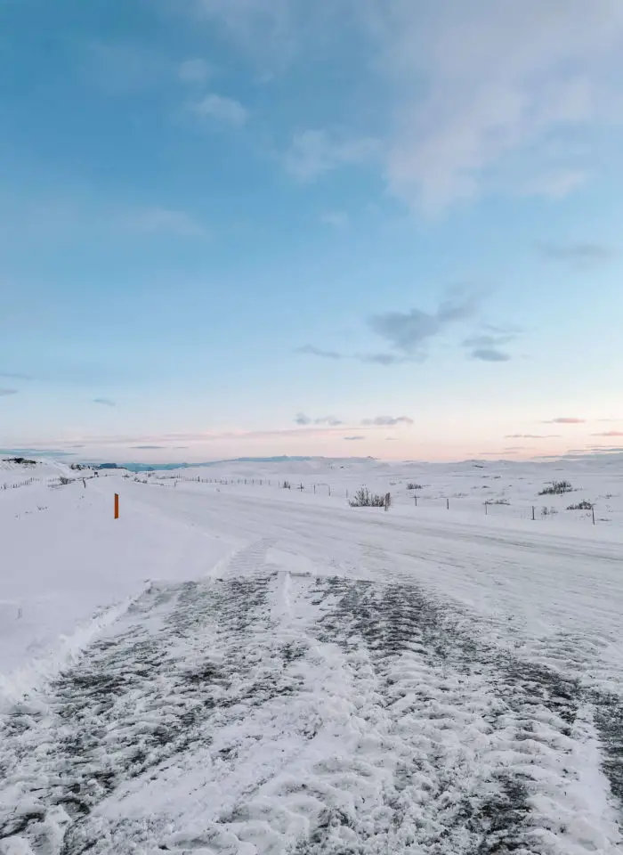 snowy Iceland