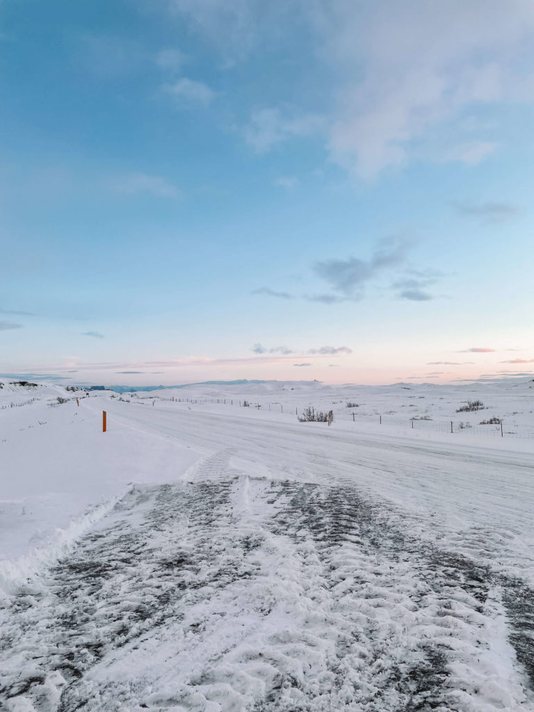 snowy Iceland